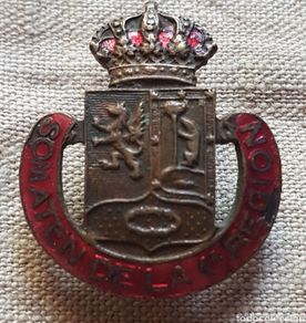 Militaria: Emblema ojal esmaltado Somatenes de la 1 region